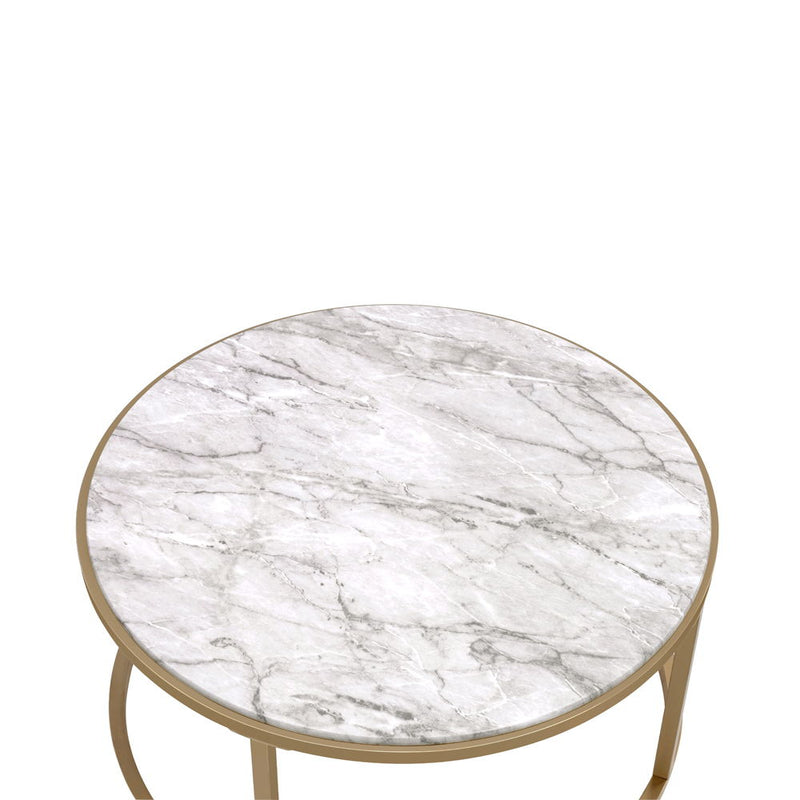 Shanish - Coffee Table - Faux Marble & Gold - Urban Living Furniture (Los Angeles, CA)