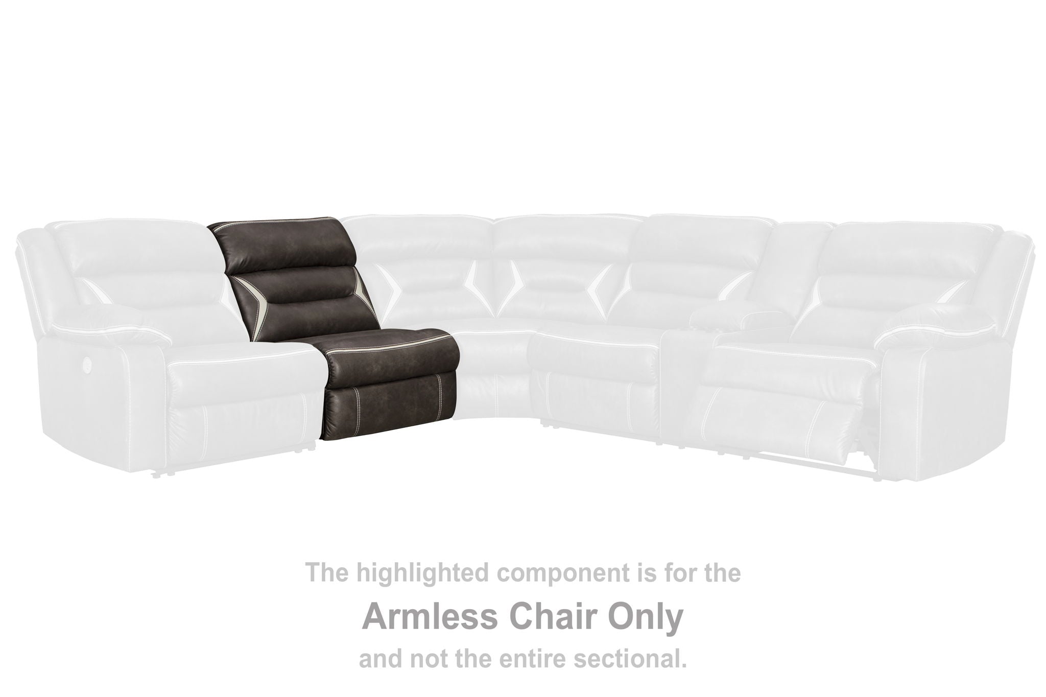 Kincord - Midnight - Armless Chair - Urban Living Furniture (Los Angeles, CA)