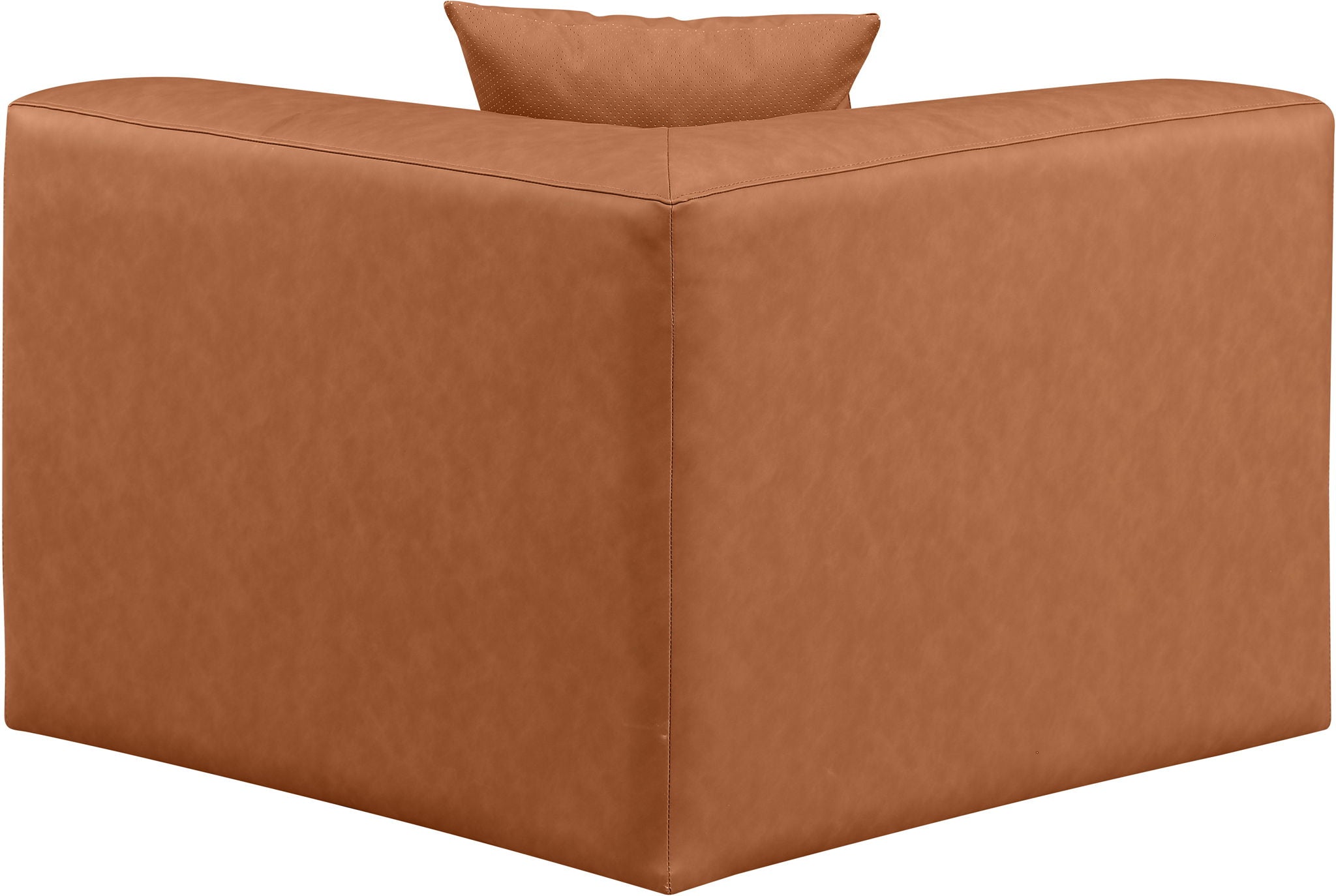 Cube - Corner Chair - Cognac - Urban Living Furniture (Los Angeles, CA)