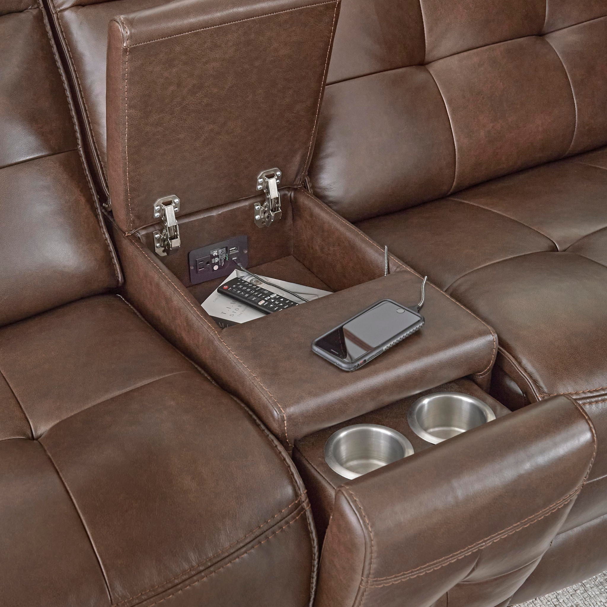 Canterbury - Entertainment Console - Acorn - Urban Living Furniture (Los Angeles, CA)