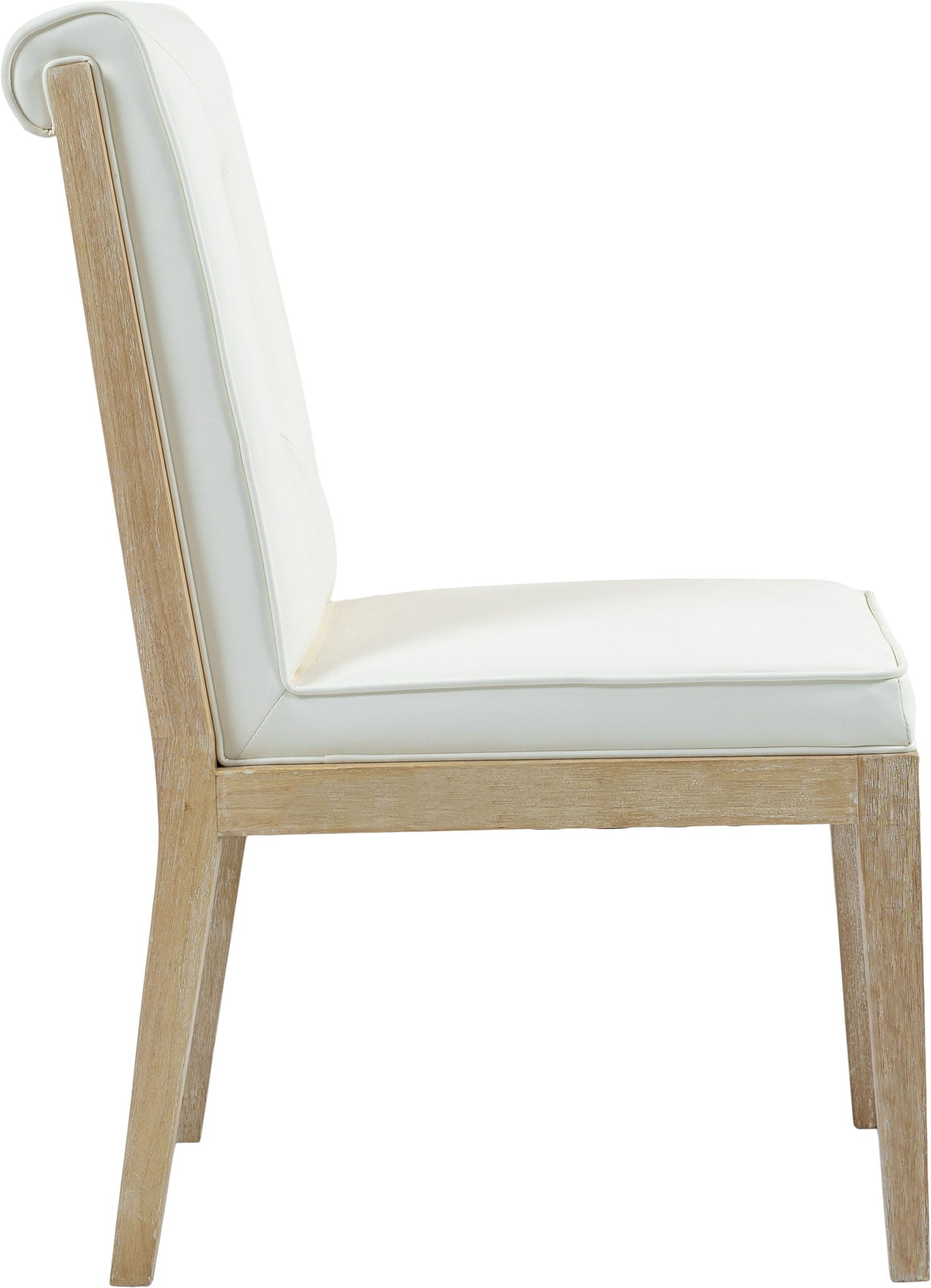 Gwendolyn - Faux Leather Dining Side Chair With Natural Frame (Set of 2) - Urban Living Furniture (Los Angeles, CA)