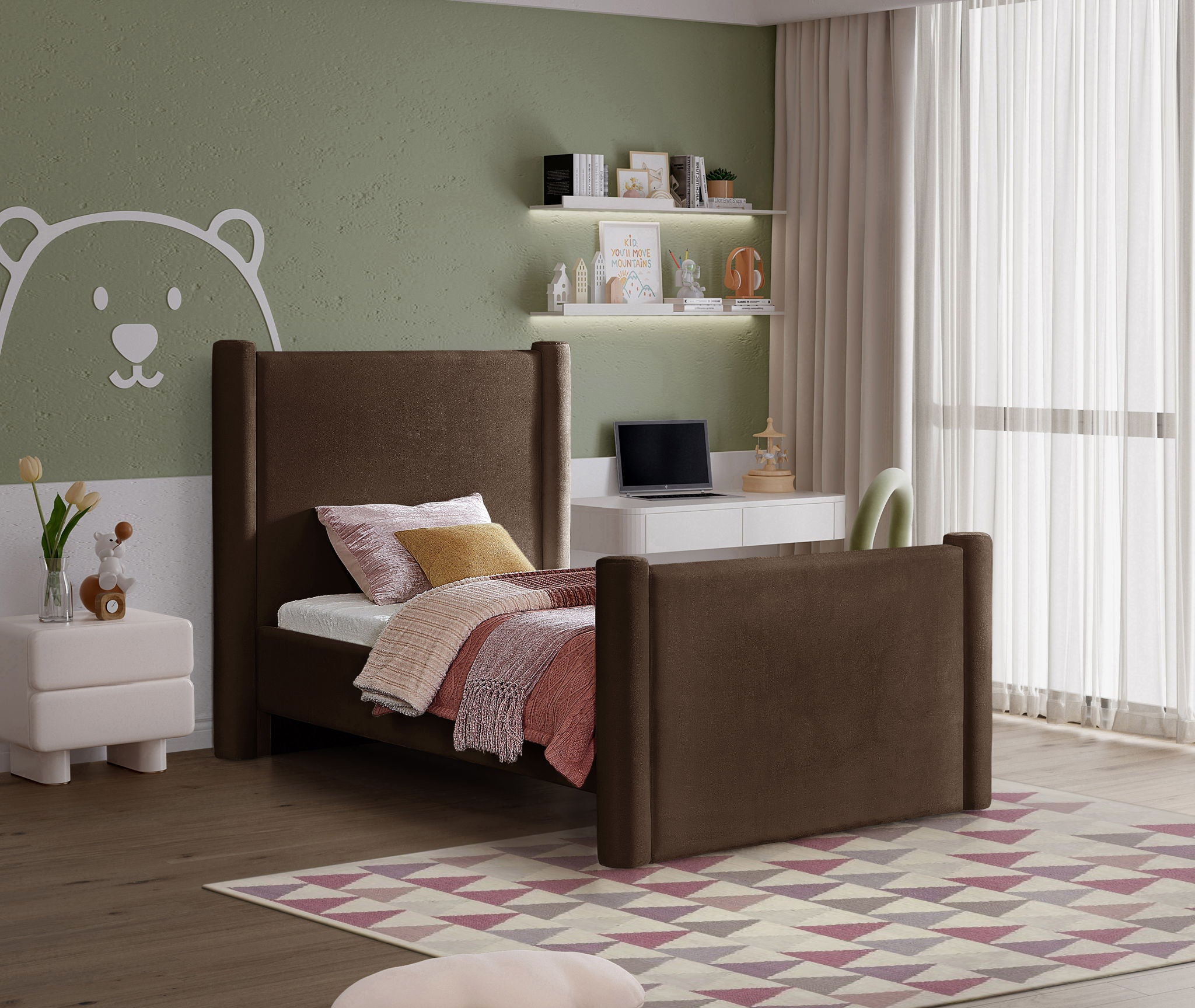 Elias - Velvet Bed - Urban Living Furniture (Los Angeles, CA)