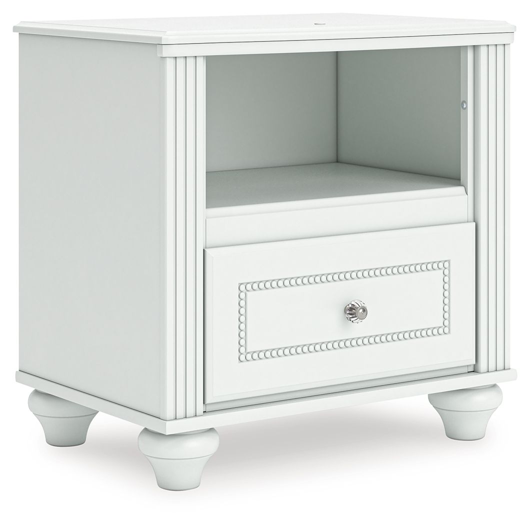 Kozlani - One Drawer Night Stand - White - Urban Living Furniture (Los Angeles, CA)