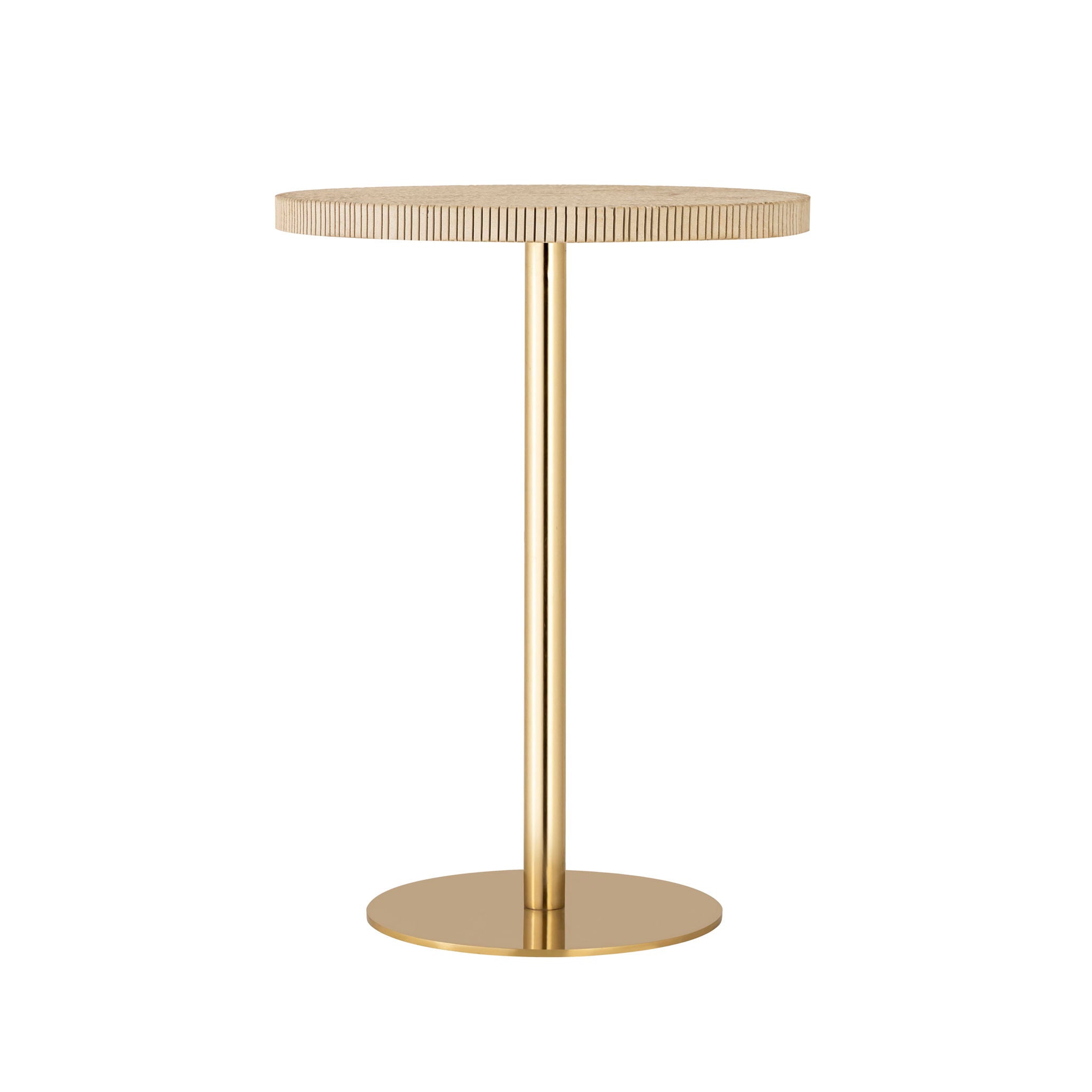 Fiona - Stone Side Table - Gold - Urban Living Furniture (Los Angeles, CA)