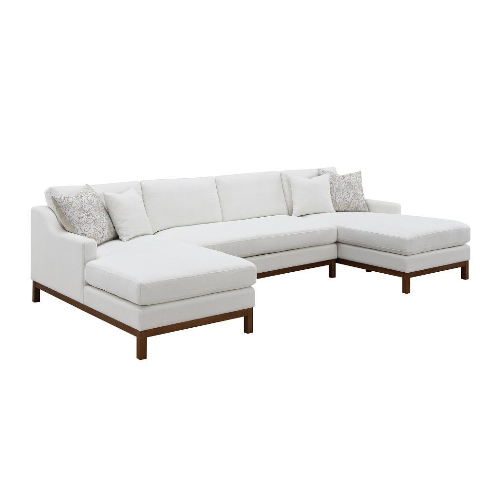 Valiant - Sectional Sofa - Ivory Chenille - Urban Living Furniture (Los Angeles, CA)