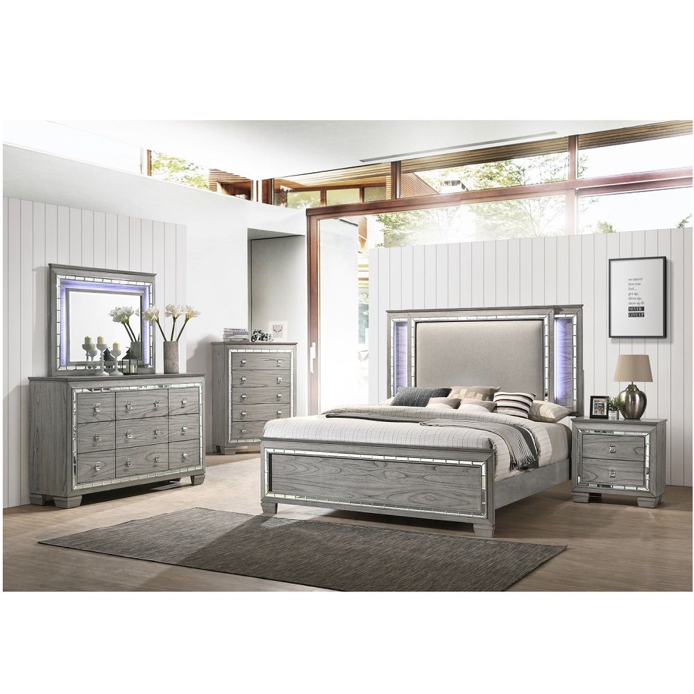 Antares - Mirror - Light Gray Oak - Urban Living Furniture (Los Angeles, CA)