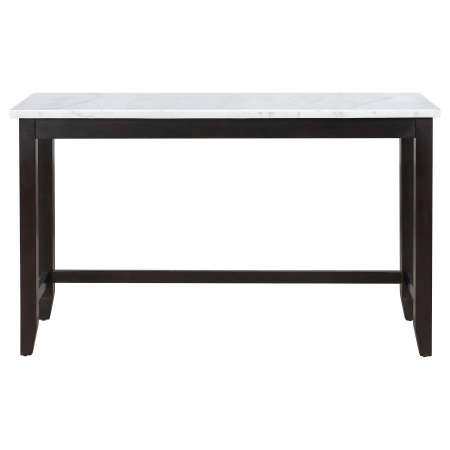 Toby - Marble Counter Dining Table - Rustic Espresso - Urban Living Furniture (Los Angeles, CA)
