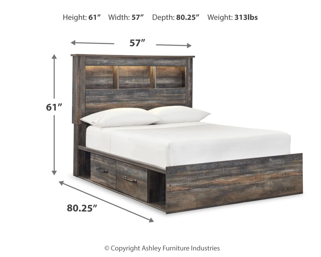 Drystan - Panel Bookcase Bed - Urban Living Furniture (Los Angeles, CA)