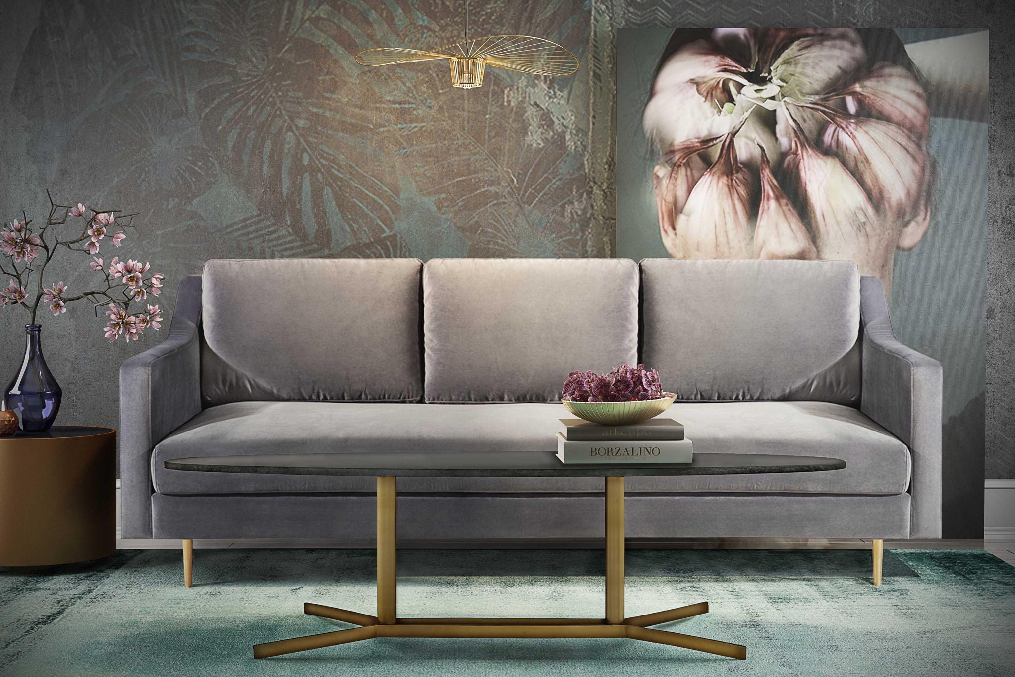 Gemma - Marble Coffee Table - Black - Urban Living Furniture (Los Angeles, CA)
