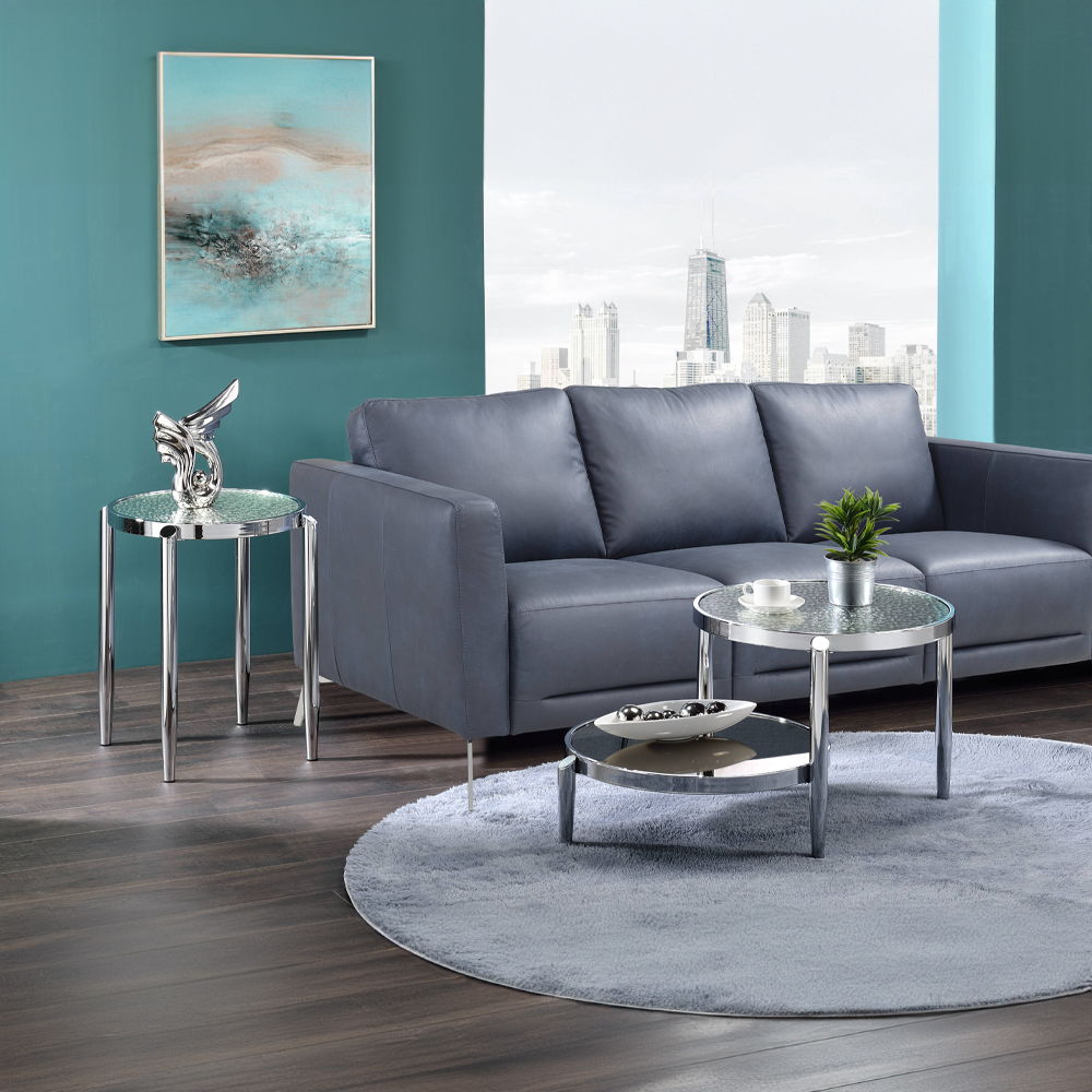 Abbe - End Table - Glass & Chrome - Urban Living Furniture (Los Angeles, CA)