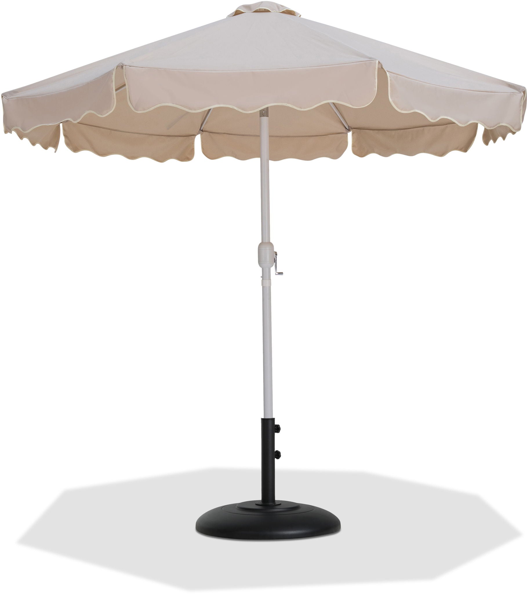 Amalfi - Patio Umbrella - Black Base / White Pole - Urban Living Furniture (Los Angeles, CA)