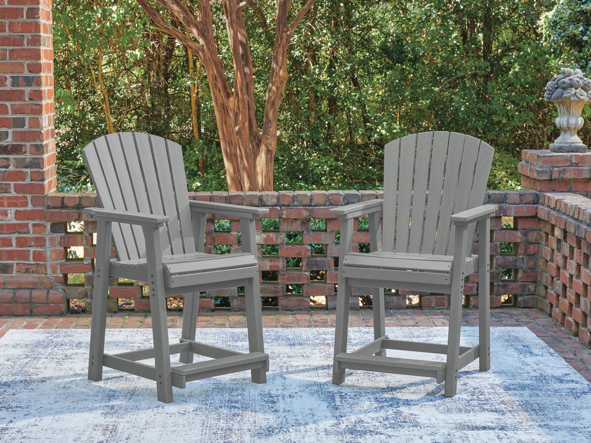 Sanctuary Beach - Barstool (Set of 2) - Dark Gray - Urban Living Furniture (Los Angeles, CA)