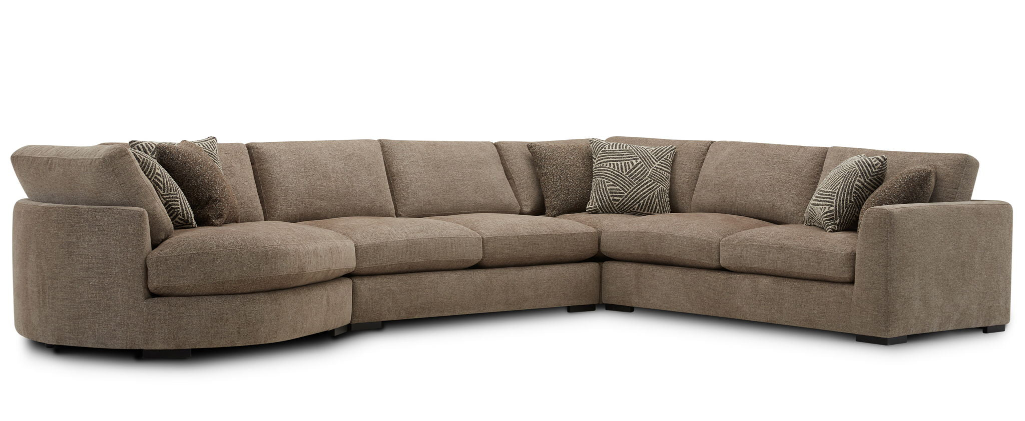 The Bump - 4 Piece Modular Sectional - Alistair Fossil - Urban Living Furniture (Los Angeles, CA)