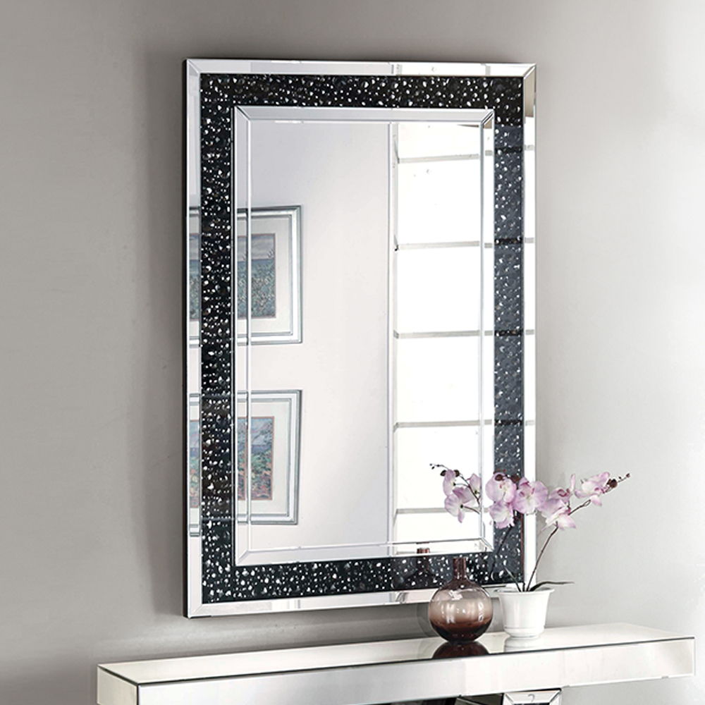 Nysa - 47" X 32" Accent Mirror - Mirrored & Faux Crystals - Urban Living Furniture (Los Angeles, CA)