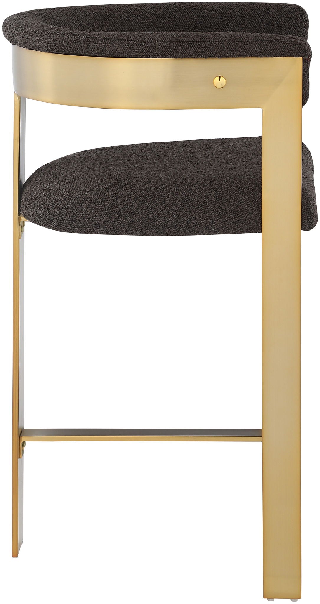 Romeo - Boucle Counter Stool With Gold Base (Set of 2) - Urban Living Furniture (Los Angeles, CA)