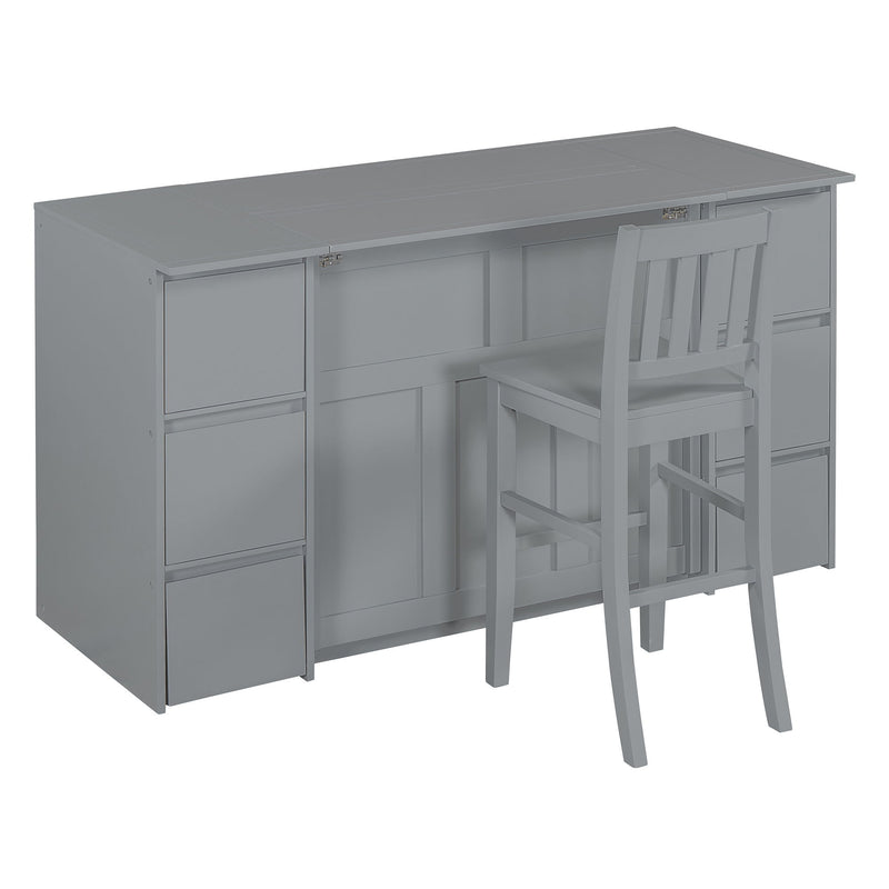 Murphy Bed With Drawers, Cabinets, And USB Ports