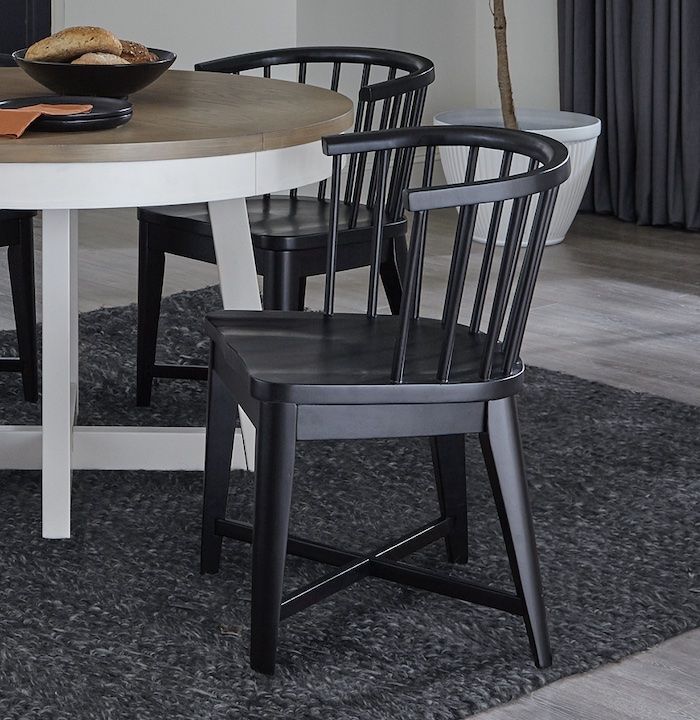 Americana Modern Dining - Barrel Dining Chair (Set of 2) - Black - Urban Living Furniture (Los Angeles, CA)