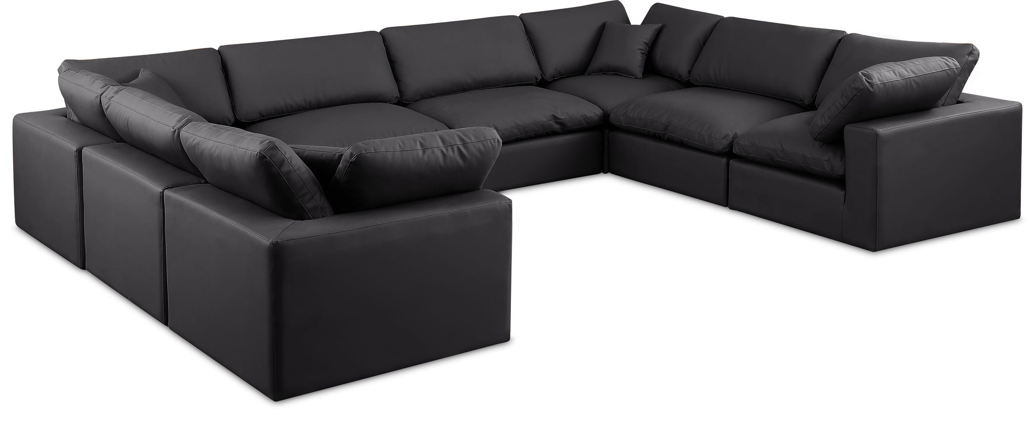 Comfy - 8 Piece Faux Leather Modular Sectional - Urban Living Furniture (Los Angeles, CA)