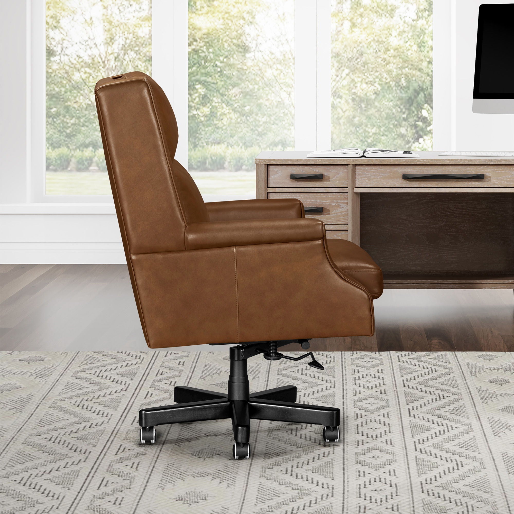 Dc132 - Leather Desk Chair - Urban Living Furniture (Los Angeles, CA)