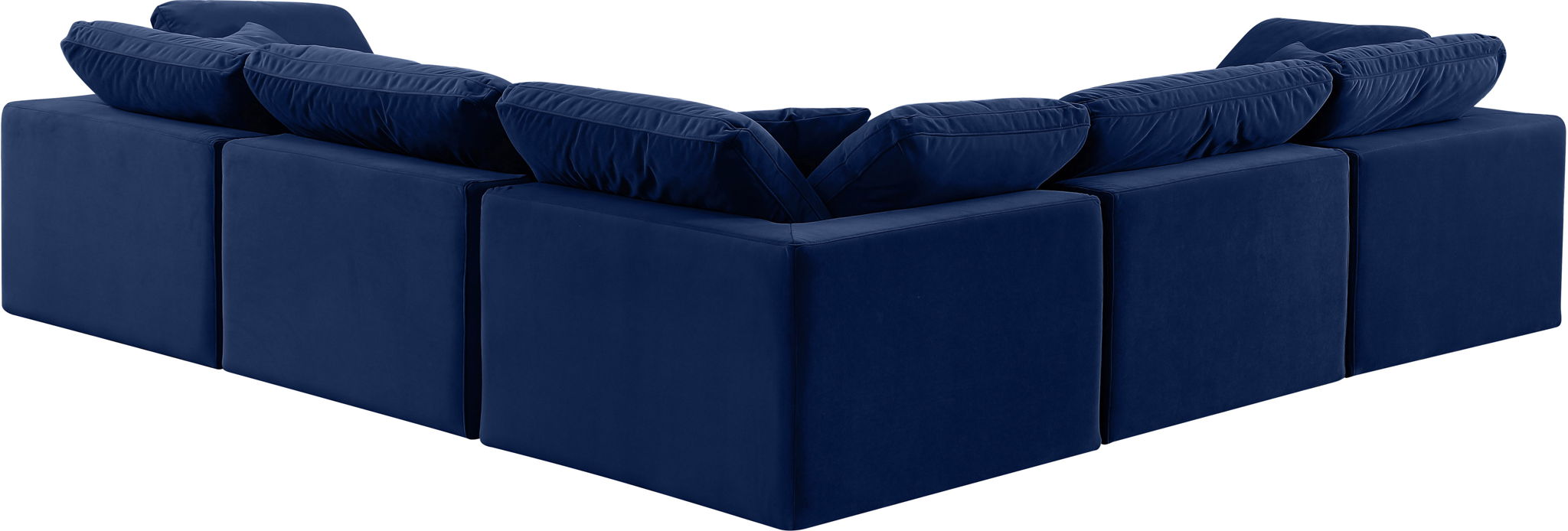 Comfy - 5 Piece Velvet Modular Corner Sectional - Urban Living Furniture (Los Angeles, CA)