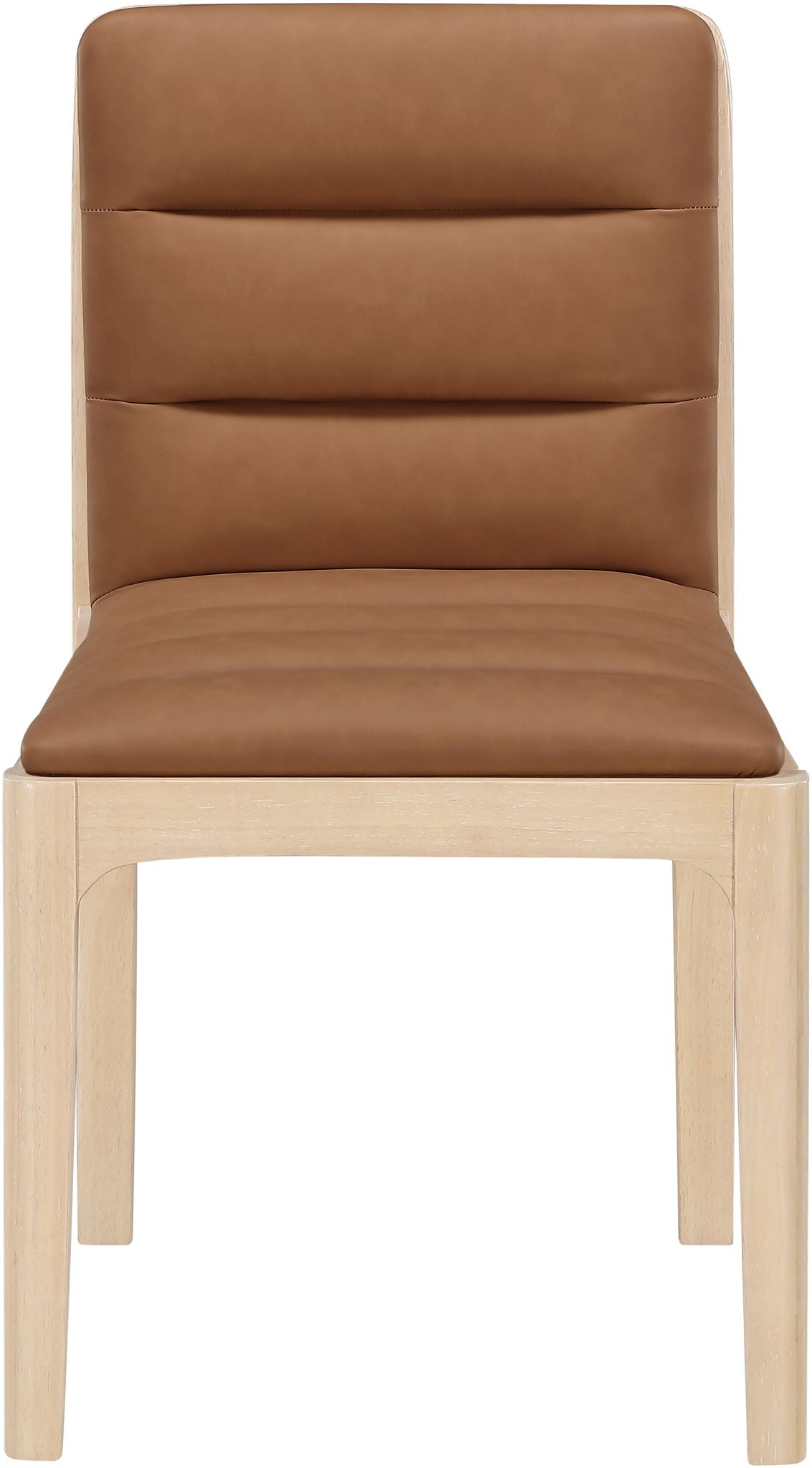 Ellis - Vegan Leather Upholstered Dining Chair (Set of 2) - Natural Base - Urban Living Furniture (Los Angeles, CA)