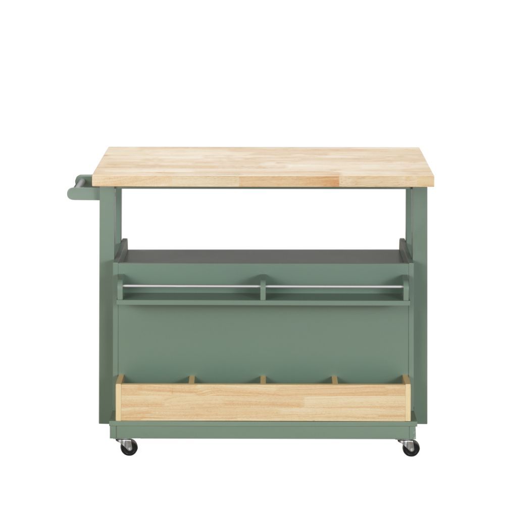 Harper - Kitchen Cart - Natural & Green - Urban Living Furniture (Los Angeles, CA)