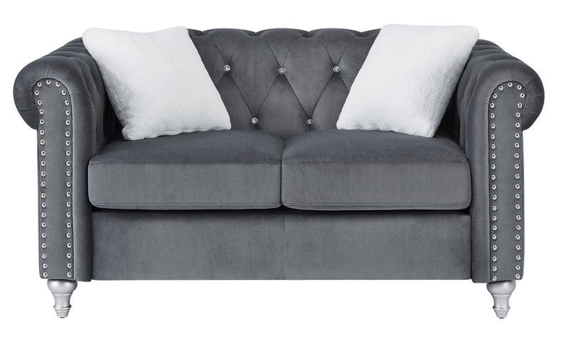 Modern Loveseat For Cozy Interiors - Gray