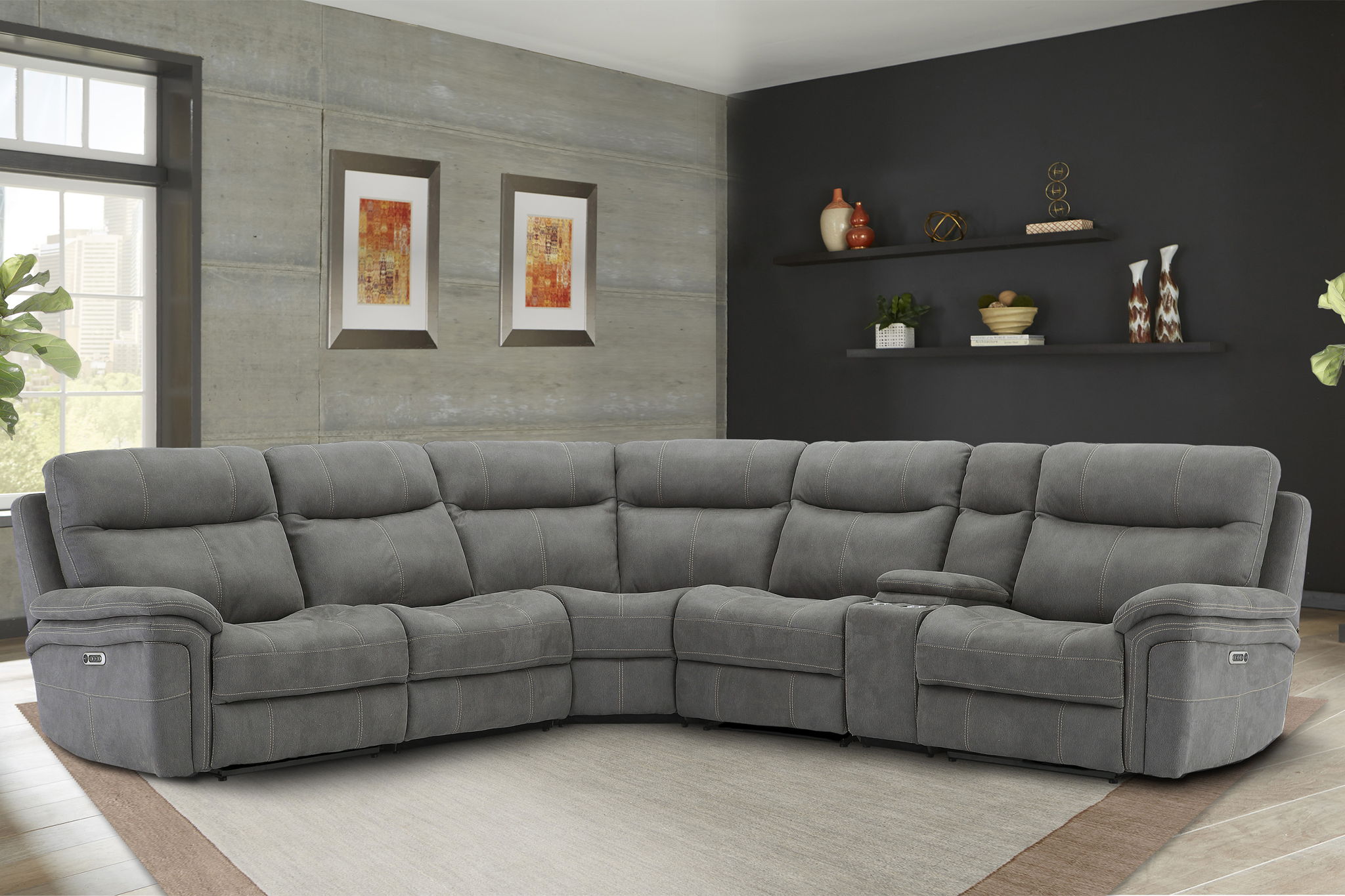 Mason - Modular Power Reclining Sectional - Urban Living Furniture (Los Angeles, CA)