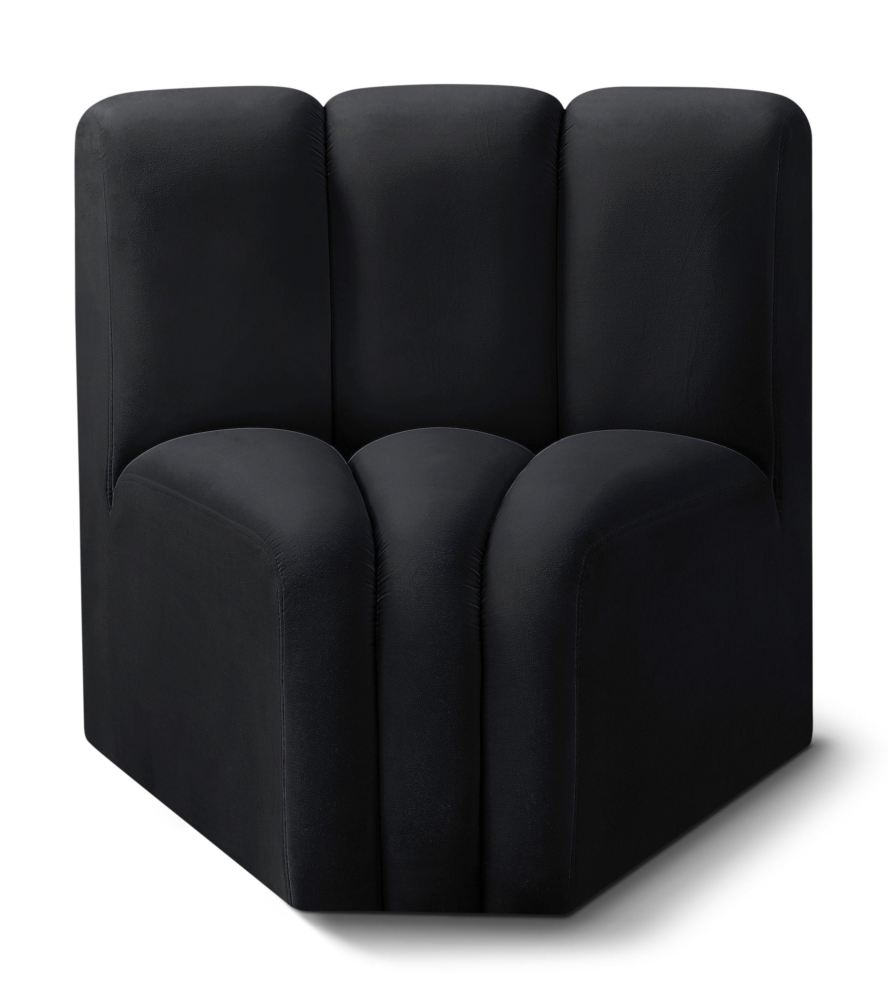 Arc - Velvet Curved Corner Chair - Urban Living Furniture (Los Angeles, CA)