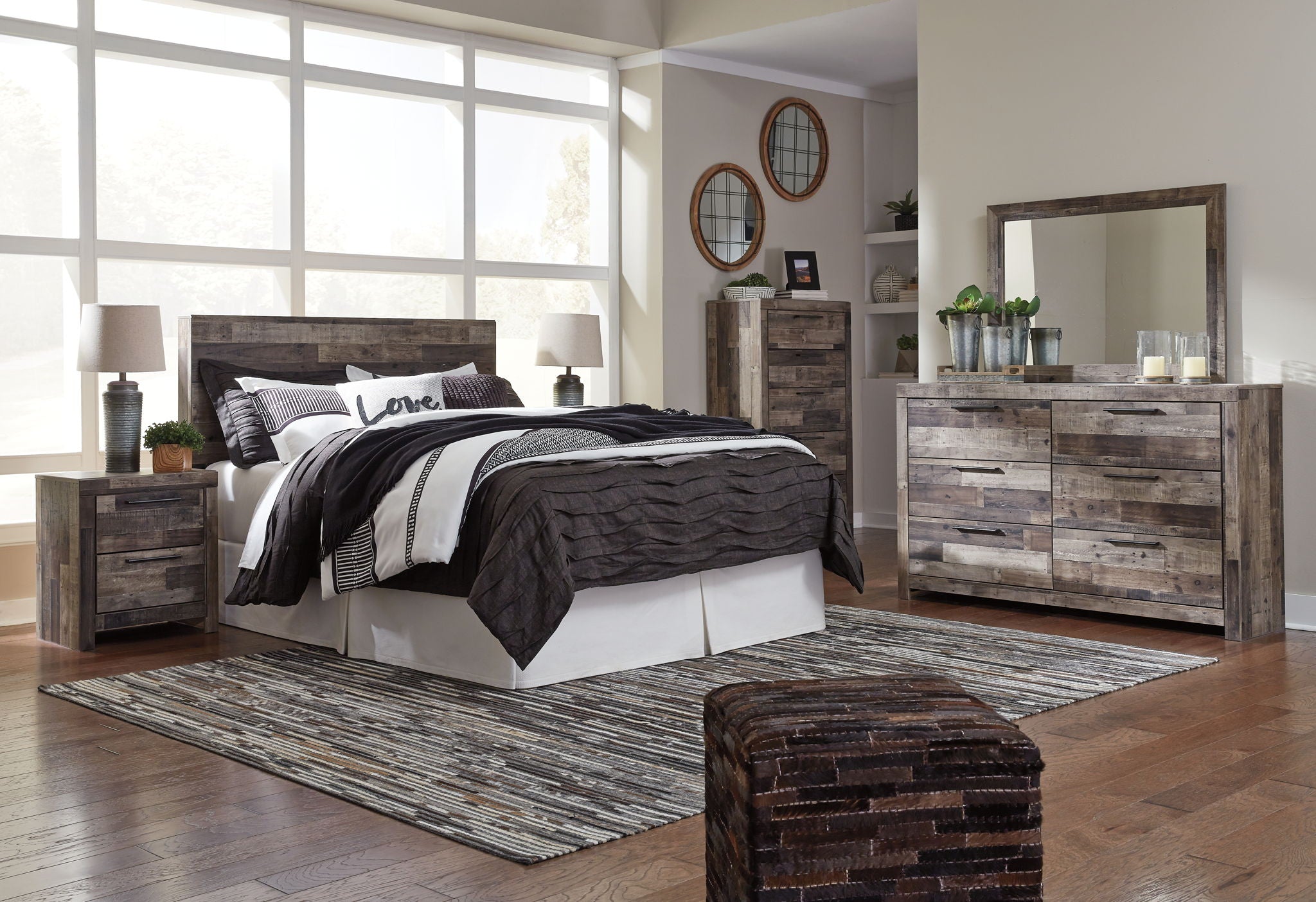 Derekson - Multi Gray - Two Drawer Night Stand - Urban Living Furniture (Los Angeles, CA)