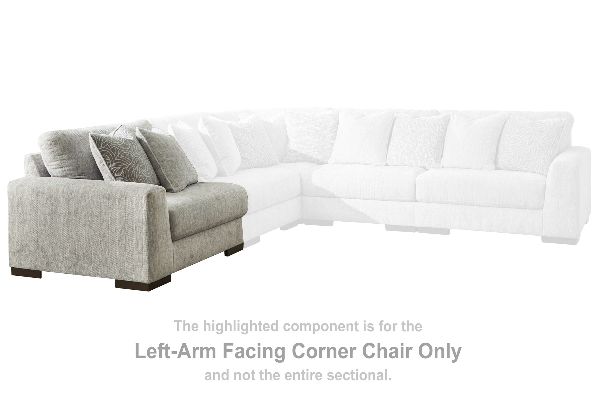 Regent Park - Pewter - LAF Corner Chair - Urban Living Furniture (Los Angeles, CA)