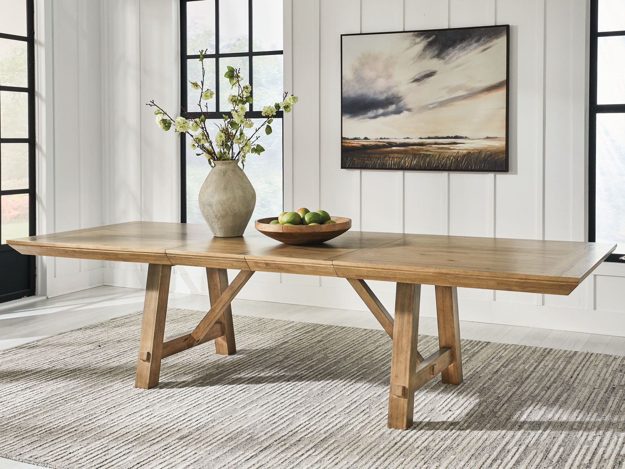 Ridgester - Rectangular Dining Room Extension Table - Light Brown - Urban Living Furniture (Los Angeles, CA)