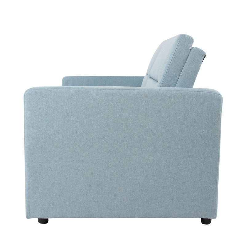 Sleeper Pull Out Loveseat Couch With Adjustable Backrest