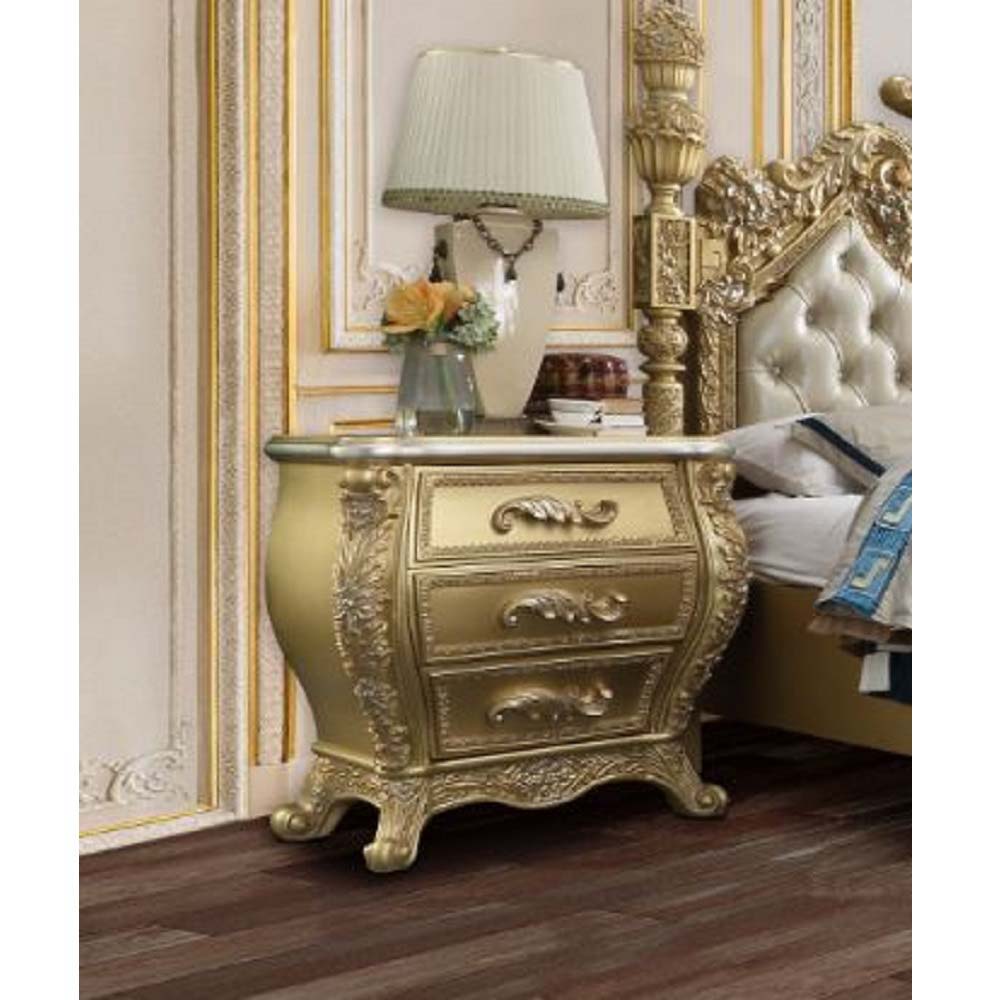 Cabriole - Nightstand - Gold Finish - Urban Living Furniture (Los Angeles, CA)