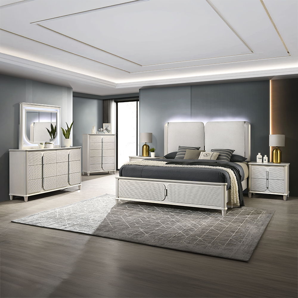 Laveda - Queen Bed With LED - Urban Living Furniture (Los Angeles, CA)