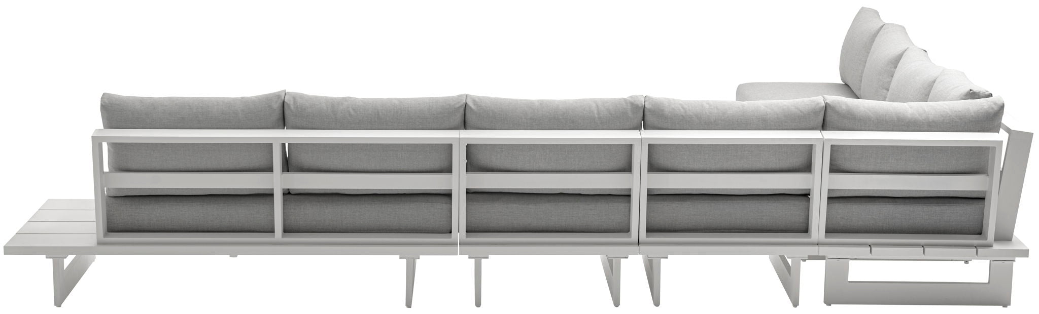 Maldives - 7 Piece Water Resistant Outdoor Patio Modular Sectional With White Base - Urban Living Furniture (Los Angeles, CA)