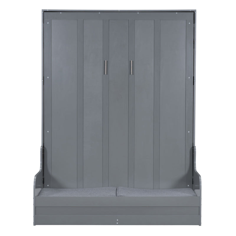 Murphy Wall Bed With Cushion, Space Saving Design, And Construction