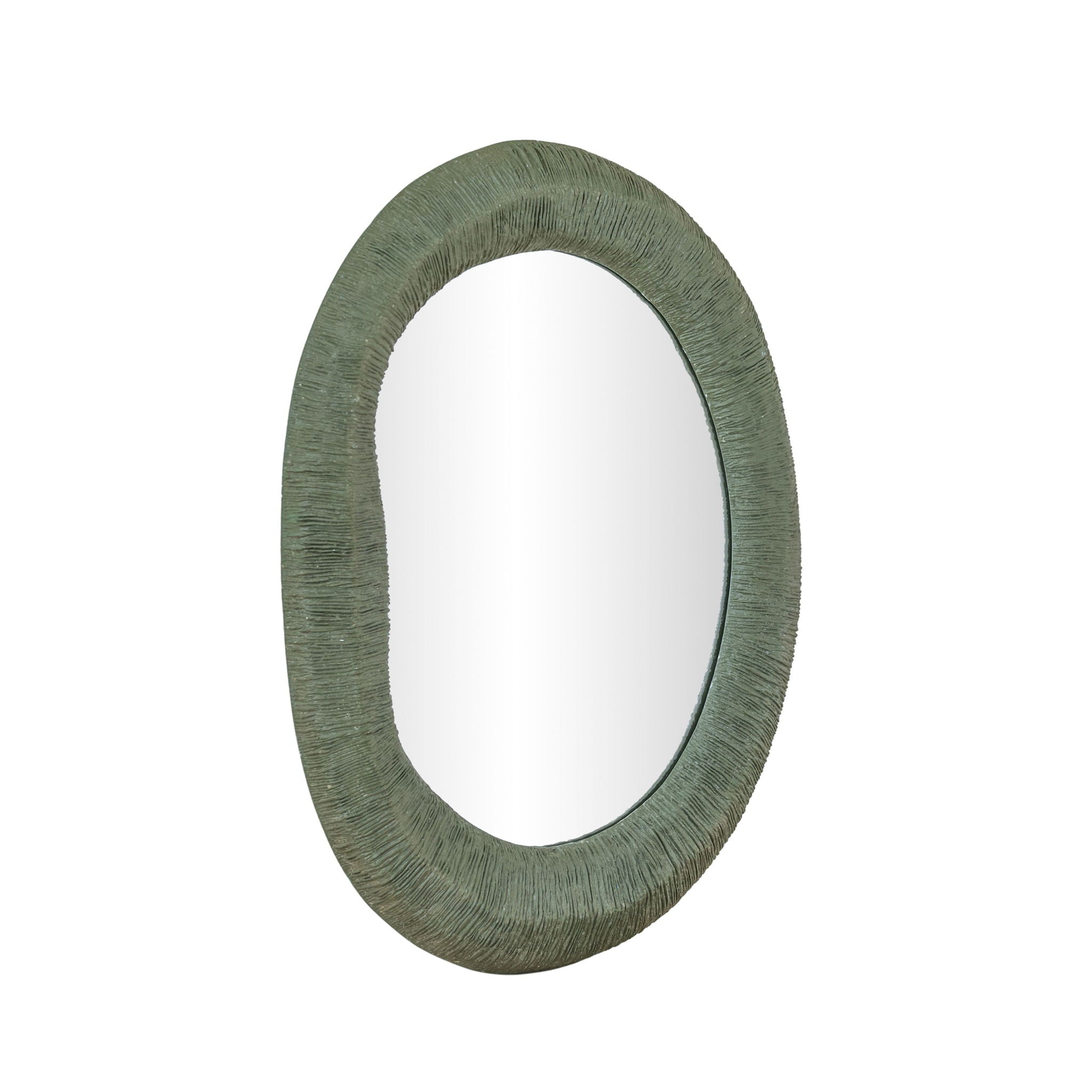 Orpheus - 22" x 28" Ribbed Fiberglass Thick Wall Mirror - Forest Green - Urban Living Furniture (Los Angeles, CA)