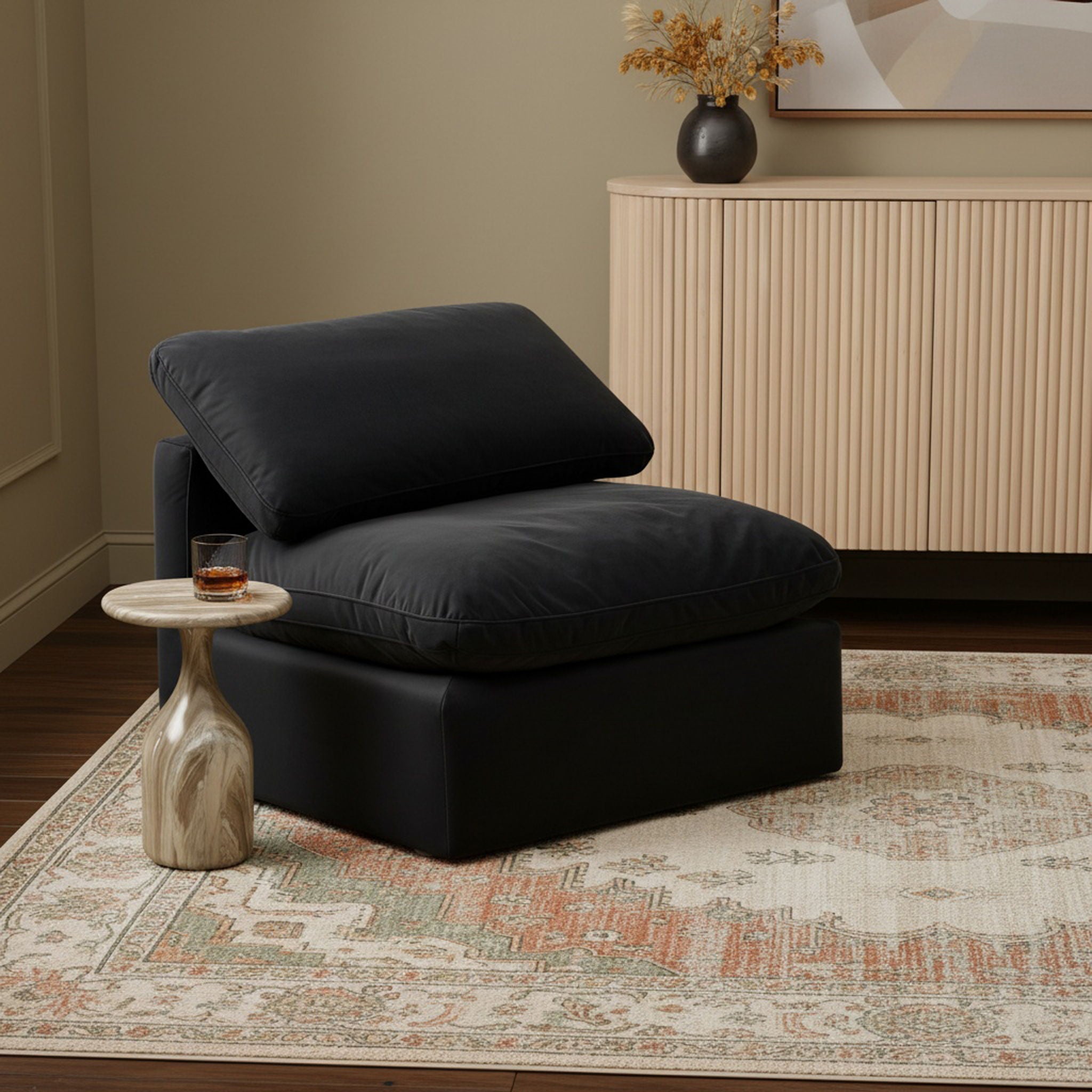 Indulge - Velvet Armless Chair - Urban Living Furniture (Los Angeles, CA)