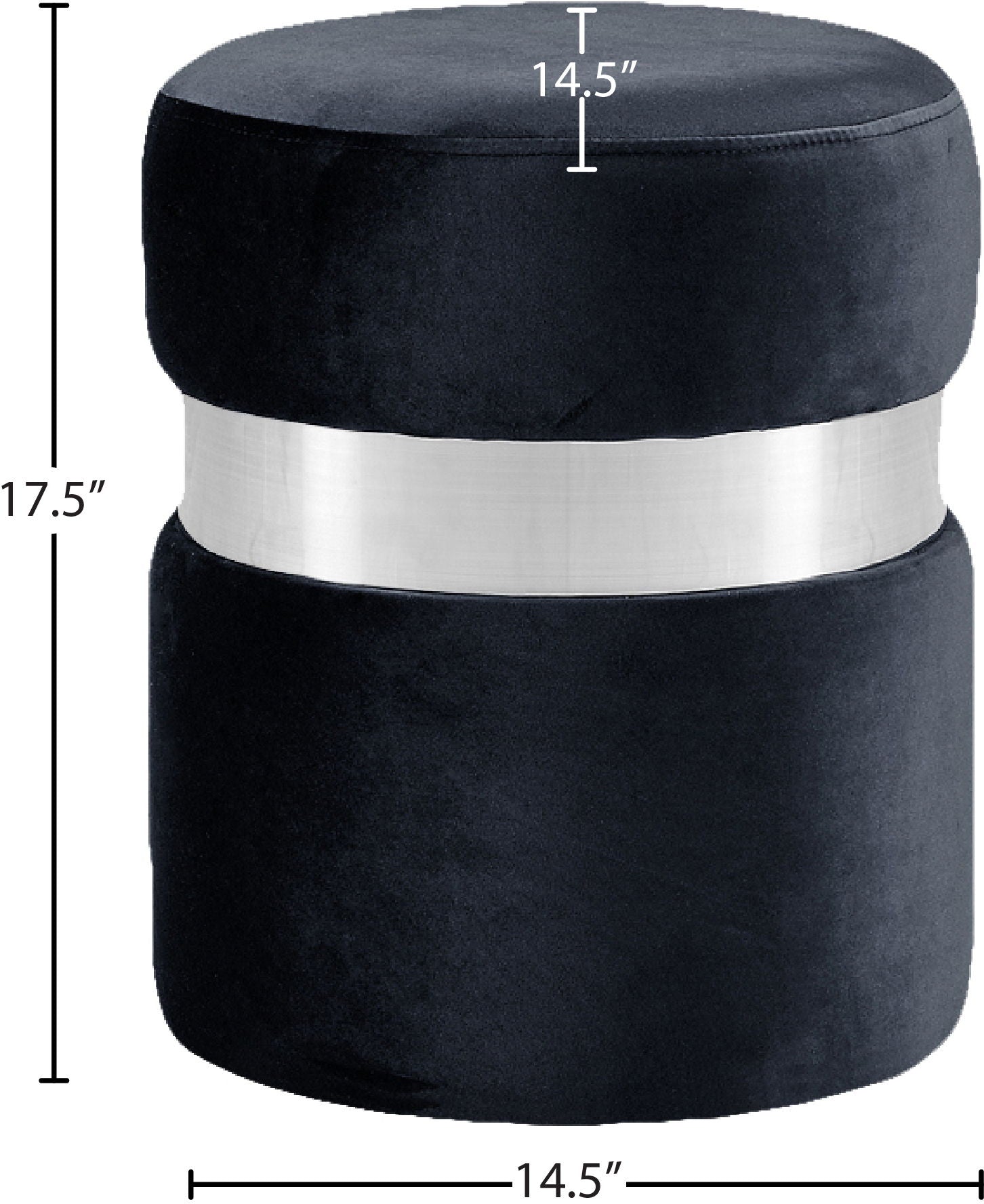 Hailey - Round Ottoman - Urban Living Furniture (Los Angeles, CA)