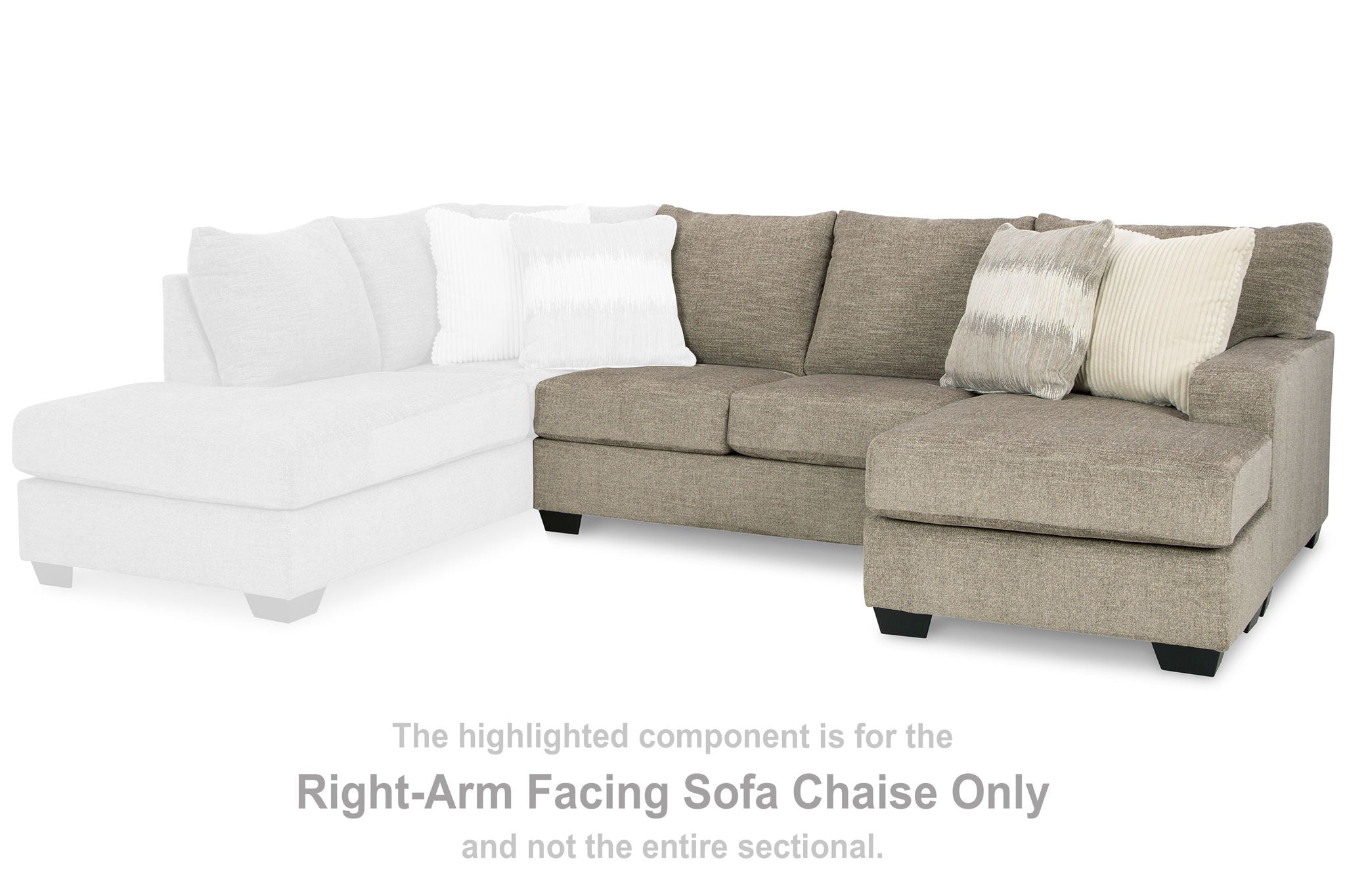 Creswell - Stone - RAF Sofa Chaise - Urban Living Furniture (Los Angeles, CA)