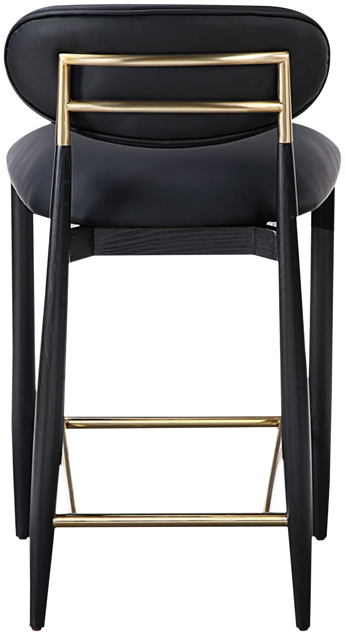 Riccio - Stool - Black And Gold Frame
