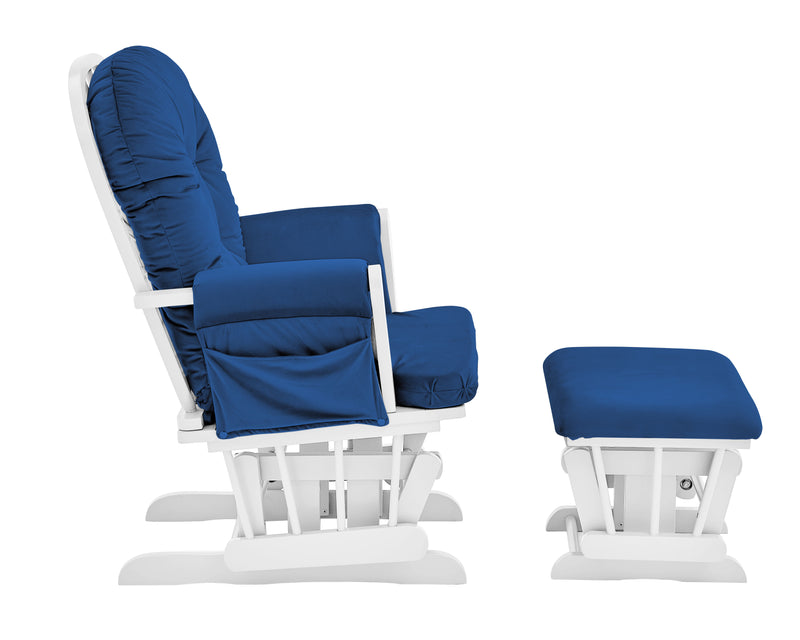 Mason - Glider And Ottoman White Wood - Urban Living Furniture (Los Angeles, CA)