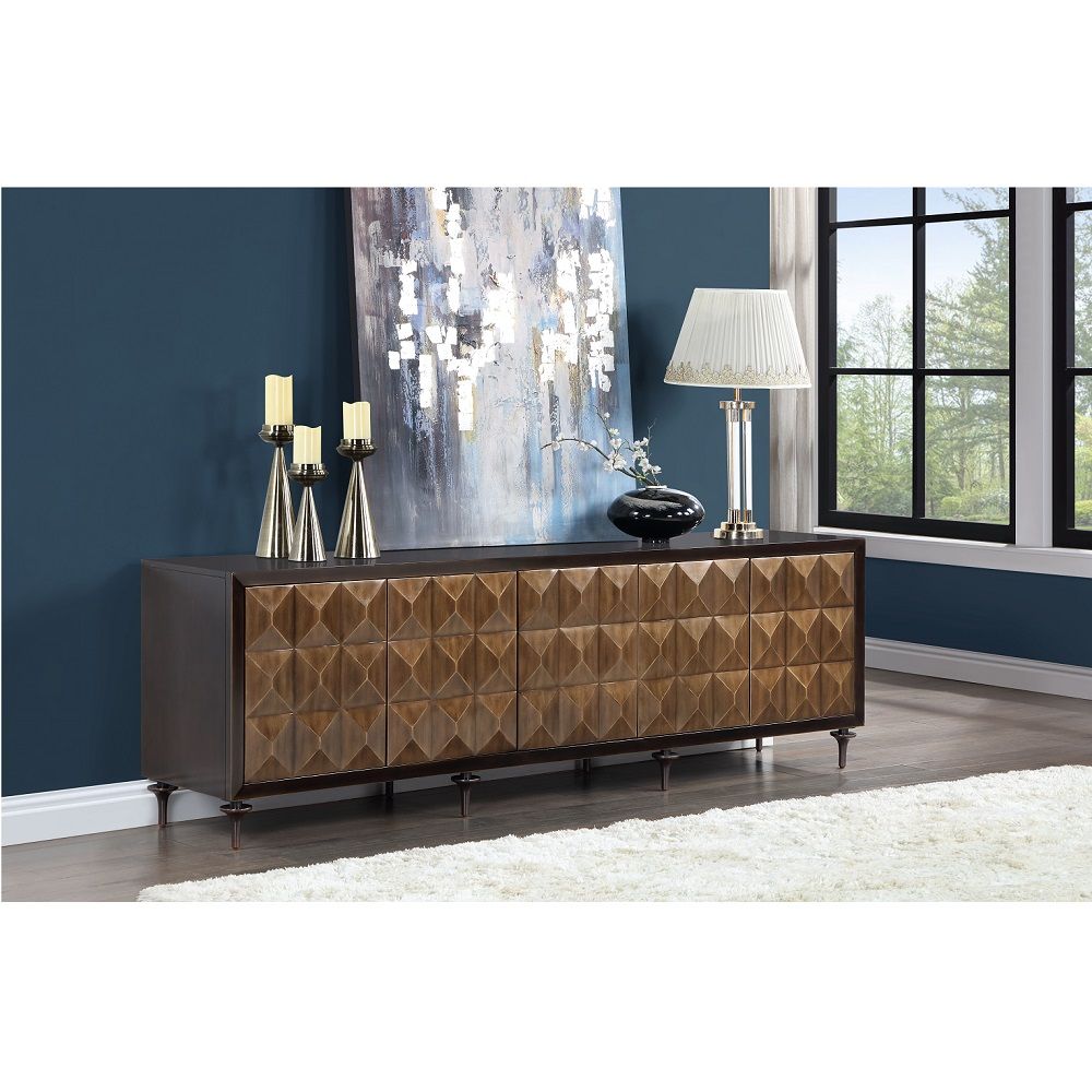 Diya - Console Cabinet - Forged Bronze & Espresso - Urban Living Furniture (Los Angeles, CA)