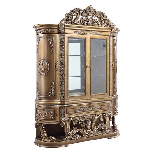 Constantine - Curio - Brown & Gold Finish - Urban Living Furniture (Los Angeles, CA)