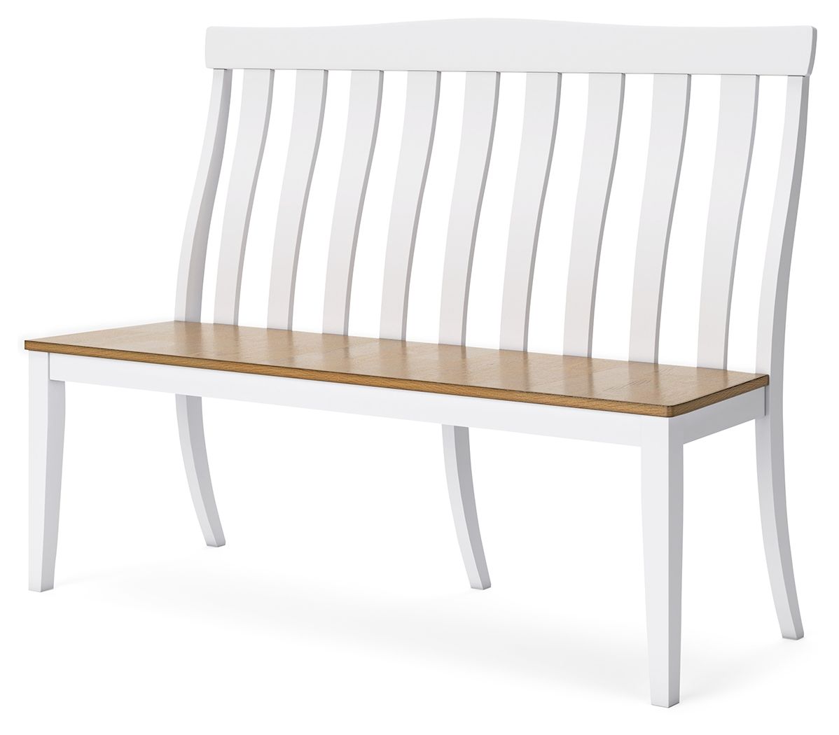 Ashbryn - White / Natural - Double Dining Chair - Urban Living Furniture (Los Angeles, CA)