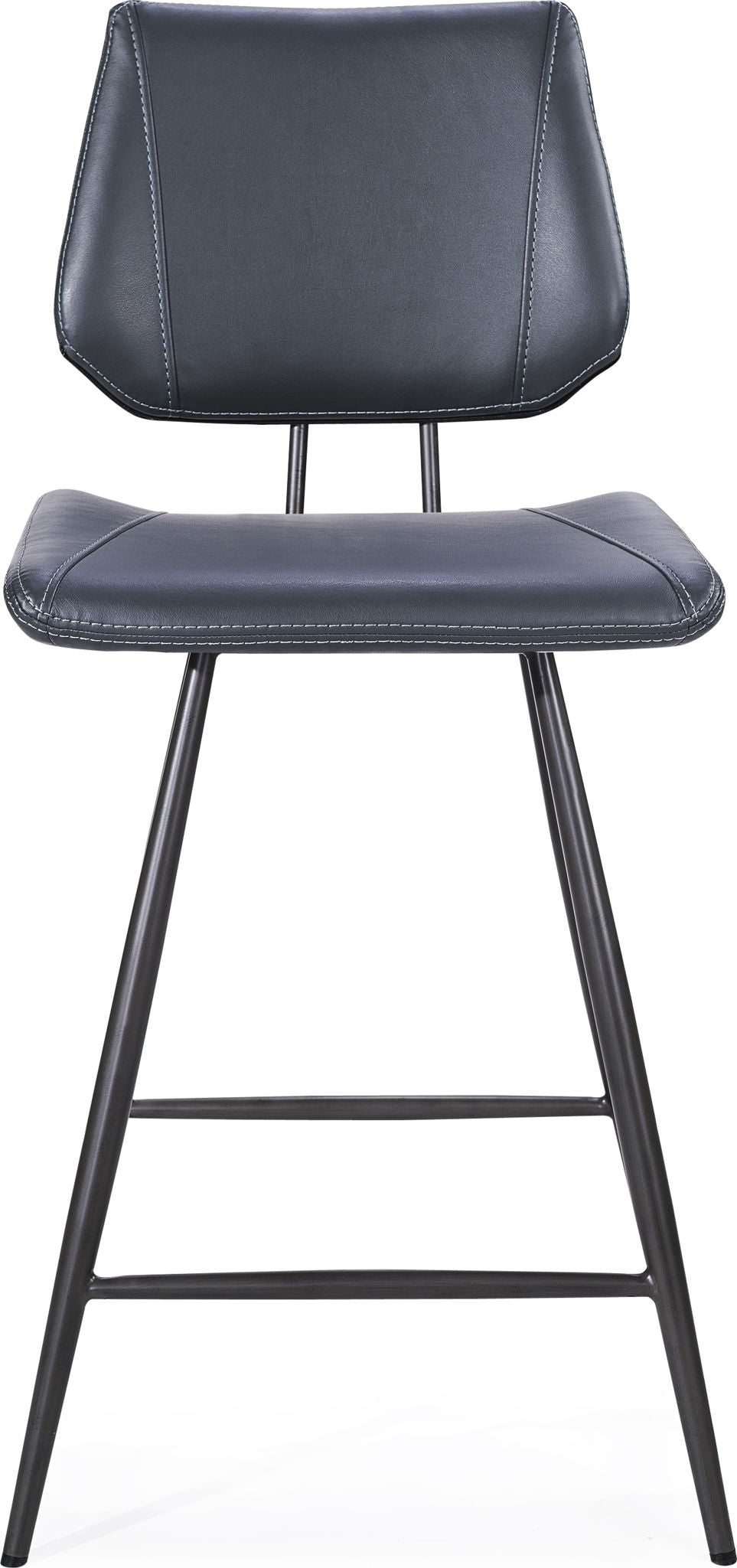Crossroads - Vinson Modern Swivel Counter Stool (Set of 2) - Cobalt