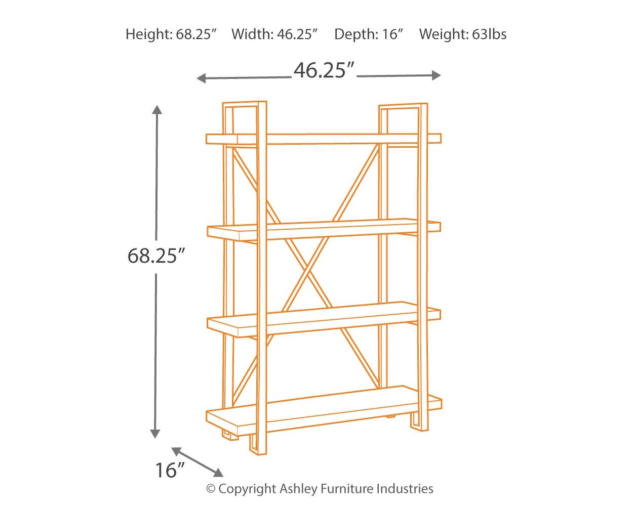 Forestmin - Brown / Black - Bookcase - Urban Living Furniture (Los Angeles, CA)