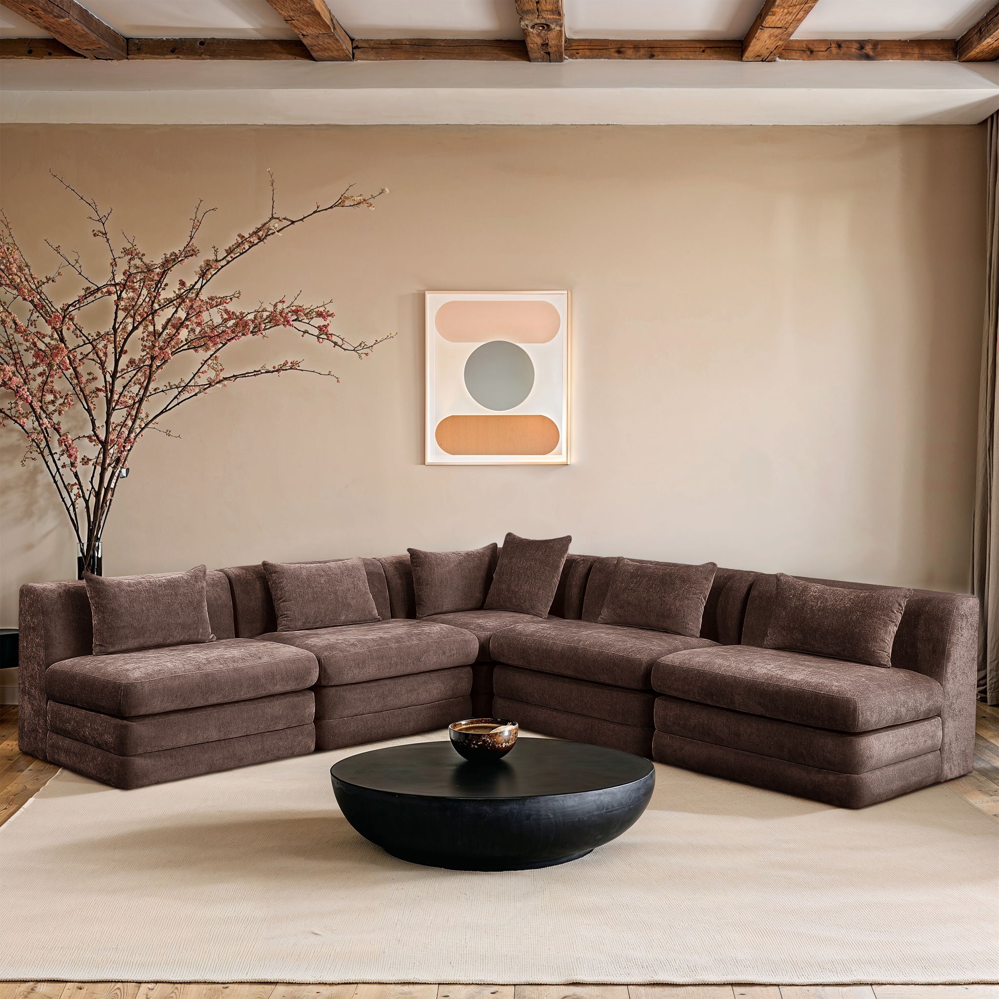 Stellar - 5 Piece Upholstered Modular Sectional - Urban Living Furniture (Los Angeles, CA)