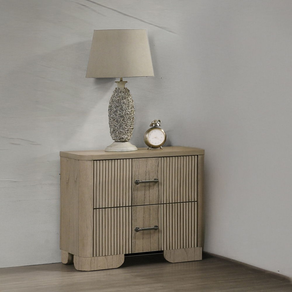 Lakkari - Nightstand - Antique Oak